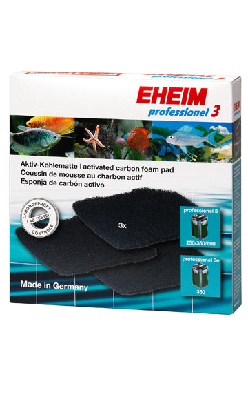 Tamponi filtranti EHEIM con carbone attivo per filtri professionel 3/3e 250 350 600 Tamponi filtranti EHEIM con carbone attivo per filtri professionel 3/3e 250 350 600